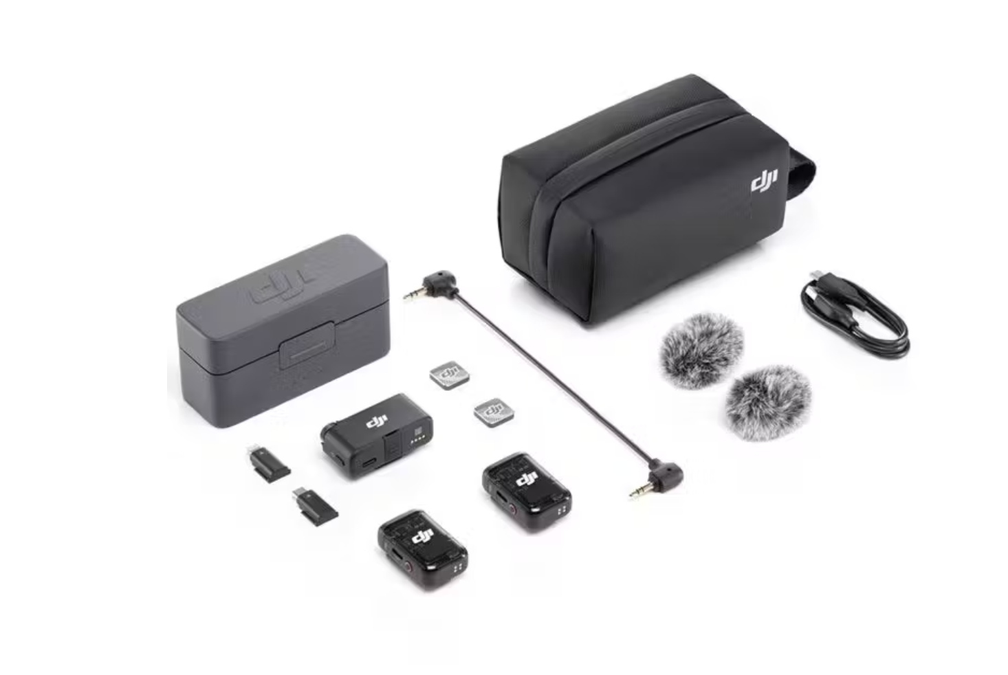 DJI Mic Kit (2 TX + 1 RX Charging Case), Wireless Lavalier Microphone - Image 2